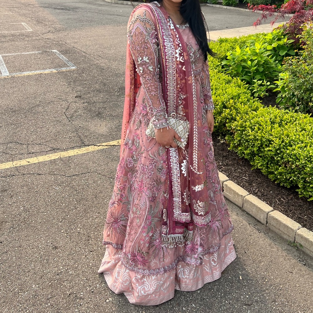 Pink Lengha - Pakistani Dress